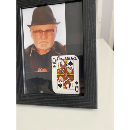 Frank Cullotta CASINO signed autograph gangster card framed playing poker