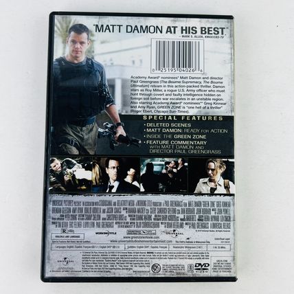 Green Zone DVD Matt Damon, Jason Isaacs