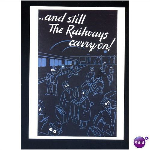 Advertising 3093 AND STILL THE RAILWAYS CARRY ON Postcard by IWM