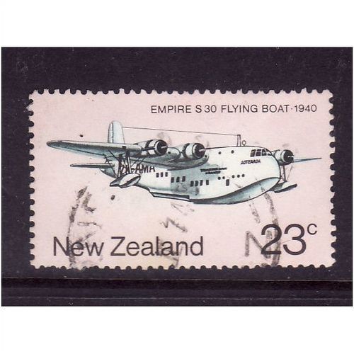 NEW ZEALAND 1974 SG 1053 23c S130 FLYING BOAT FINE USED #3