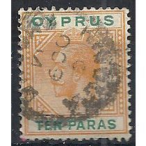 Cyprus 1904 SG61a 10 Paras Orange-Yellow & Green Fine Used .. ..