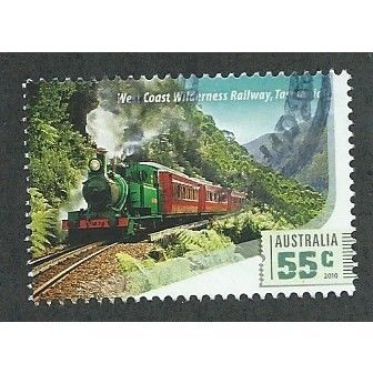 AUS 2010 55c 'RAILWAYS - WEST COAST WILDERNESS ' FINE USED (EBID34-975)