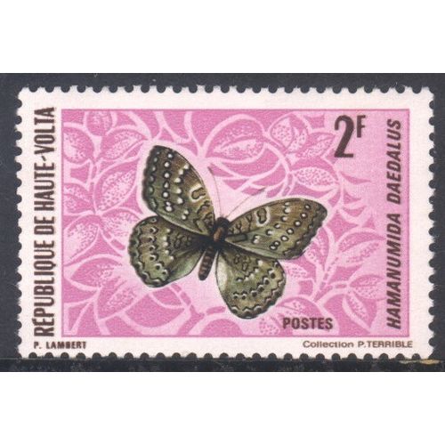 Upper Volta 1971 - SG334 - 2f multi - Hamanumida daedalus - MH