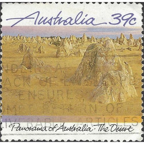AUSTRALIA, Pinnacles Desert, yellow 1988, 37c, #3
