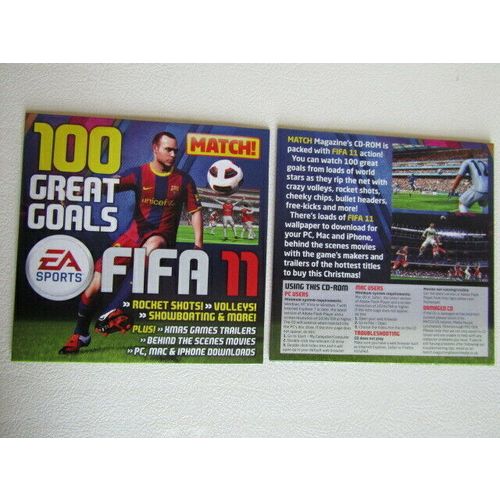 Match Magazine 2010 ~ Football 100 Great Goals cd-rom FIFA11 (e19)