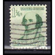 Used 1279 1 1/4c Albert Gallatin Fine KA5948