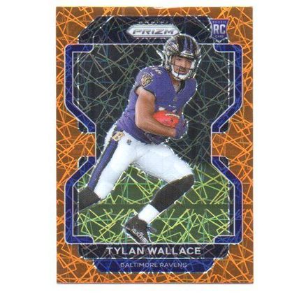 PRIZM ORANGE LASER TYLAN WALLACE ROOKIE REFRACTOR