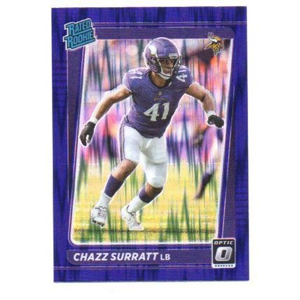 OPTIC RATED ROOKIE PURPLE SHOCK PRIZM CHAZZ SURRATT REFRACTOR