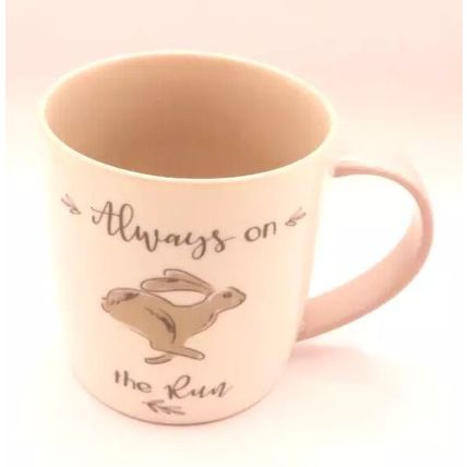 Always on the Run Hare Mug Fine China Ceramic 9 CM Gift Beverage Tableware