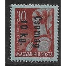 Mi 877 (*): Csomag 10kg on 30 f. brown-red Overprinted Defin.: Women, wmk. X