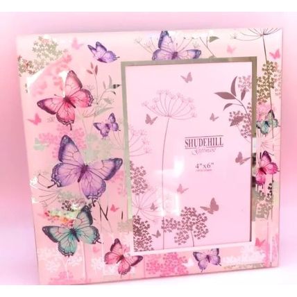 Pastel Butterflies Glass Photo Frame 19.5 CM Gift Display Picture Home Decor
