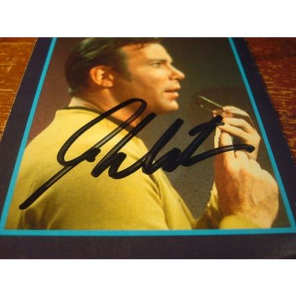 1991 Star Trek, Autograph Card, w/COA, WILLIAM SHATNER, Star Trek (B)