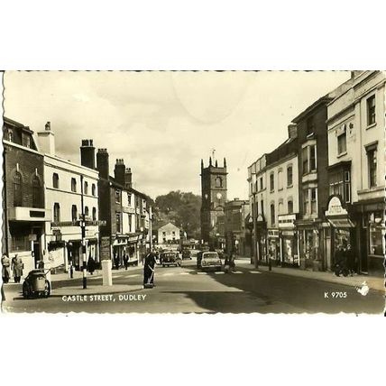 Worcestershire DUDLEY Castle Street Postcard (Valentine K.9705)