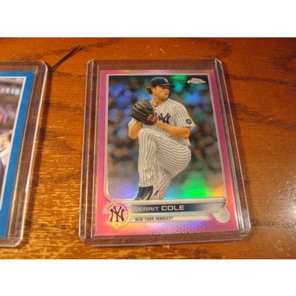 2021 -2022, Panini/Topps, 3-Cards, Green, Blue, Pink, GERRIT COLE, Yankees