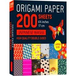 Origami Paper 200 Sheet Japanese Washi Patterns 6 3/4 17 Cm: Large Tuttle Origam