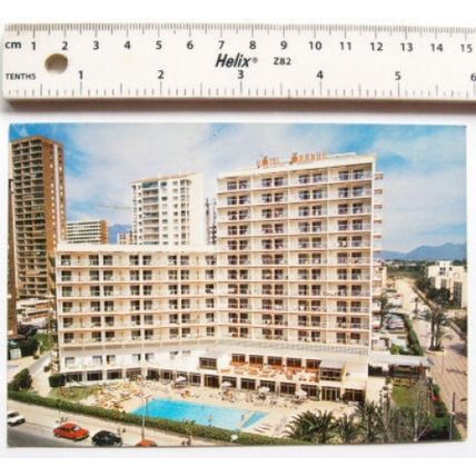 old postcard Hotel Orange, Benidorm