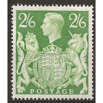 1942 SG476a 2/6d Yellow-Green Mounted Mint ..