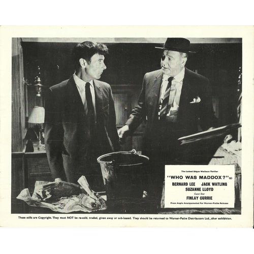 WHO WAS MADDOX? (Edgar Wallace Series) Bernard Lee 1964 F-O-H Stills Set (8)