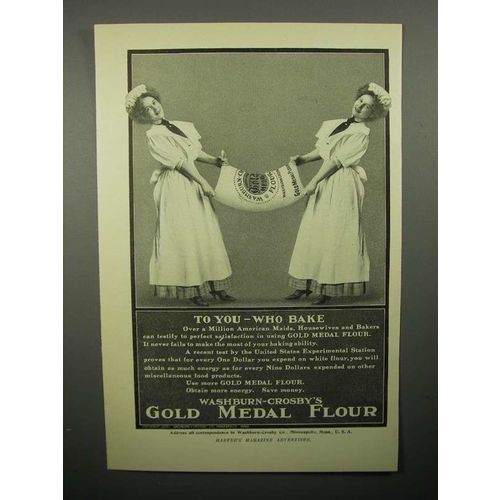 1908 Gold Medal Flour Ad - To You Who Bake