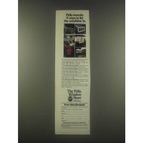 1985 Pella Windows and Doors Ad - Let Sunshine In