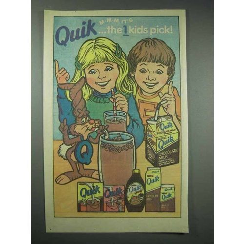 1985 Nestle Quik Ad - Quik Bunny - The 1 Kids Pick