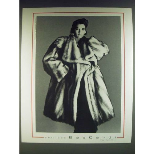 1985 Pellicce Bascardi Fur Fashion Ad - photograph by Francesco Scavullo