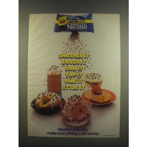1985 Nestle Little Bits Semi Sweet Chocolate Ad