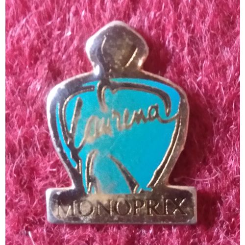 Pin Badge, Metal & Enamel: Monoprix, Laurena