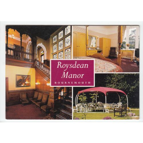 Roysdean Manor Hotel Derby Road Bournemouth Postcard Dorset