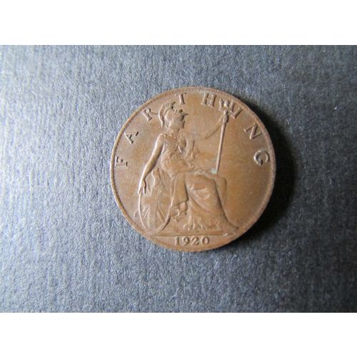 1920 GEORGE V FARTHING FREE POST. AAS