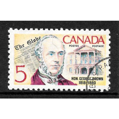 CANADA 1968 SG 626 5c GEORGE BROWN FINE USED#2