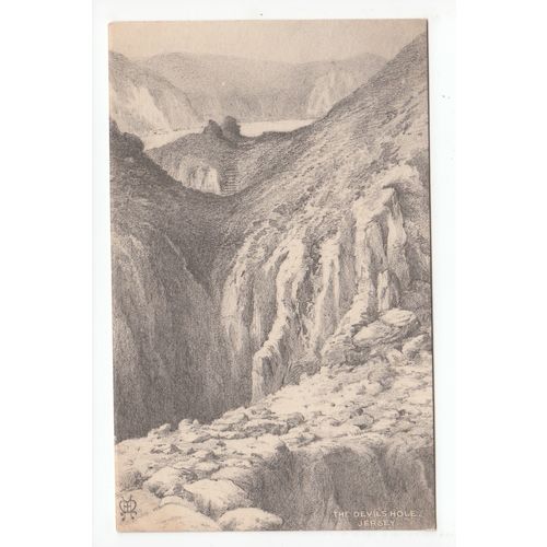 The Devil's Hole Jersey Art Postcard Filmac Series