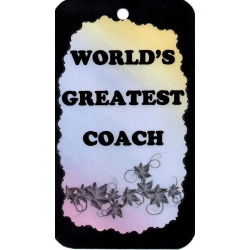 4301 Inspirational Sign World's Greatest Coach Sports School Ball Magnet Gift