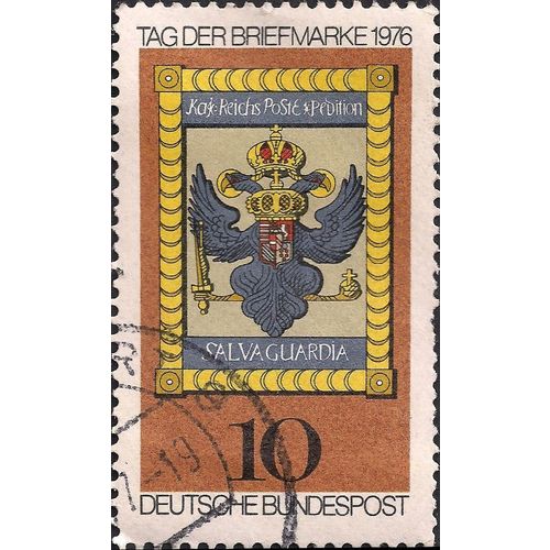 GERMANY, Stamp Day, Salva Guardia, brown 1976, 10 Pfennig, #3