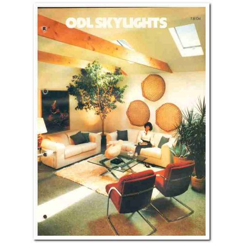 ODL INC 1982 aluminum curb glass circular skylights vintage catalog
