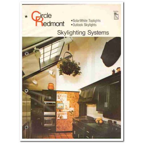 CIRCLE REDMONT INC 1982 SolarWhite Toplights skylights vintage catalog