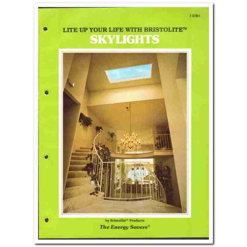 BRISTOL FIBERLITE INDUSTRIES 1982 Bristolite Skylights vintage catalog