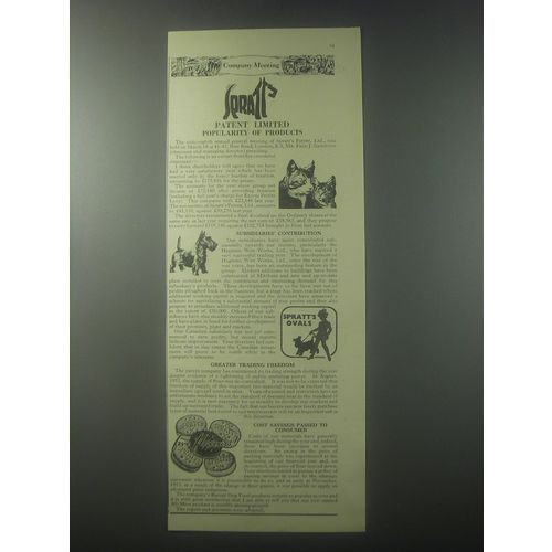 1954 Spratts Patent Limited Advertisement