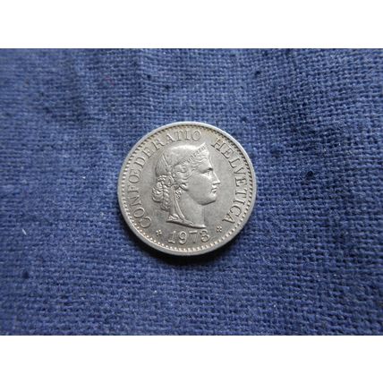 1973 SWITZERLAND 10 RAPPEN COIN.
