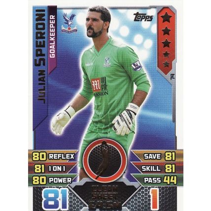 Match Attax 2015/2016 74 Julian Speroni Crystal Palace