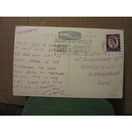 multiview, SCARBOROUGH, YORKSHIRE. used postcard, by E T W Dennis s. 0232 =