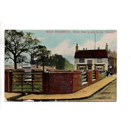 PRINTED POSTCARD OF RING O'BELLS PUB WEST BROMWICH STAFFORDSHIRE (700)