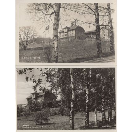 Aulestad Follebu 2x Norway Real Photo Old Postcard s