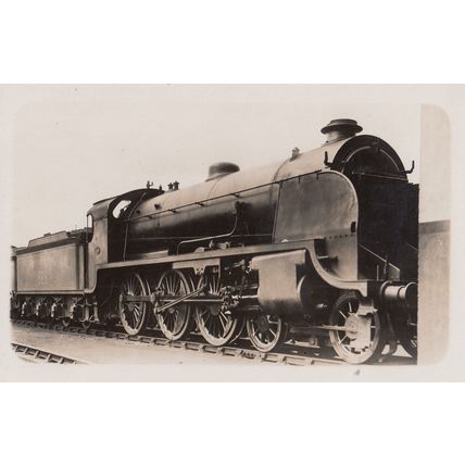 LSW S15 Class 4-6-0 No 828 RW Urie Train Antique Real Photo Postcard