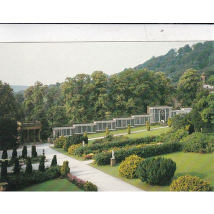 Chatsworth Garden Paxton's Wall Cases Postcard unused VGC