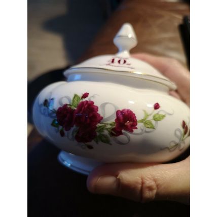 Royal Crown Duchy H Samuel Lidde Pot Ruby Anniversary
