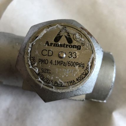 New 1” Npt Armstrong CD33 4.1MPa 600PSIG Disc Steam Trap,BL
