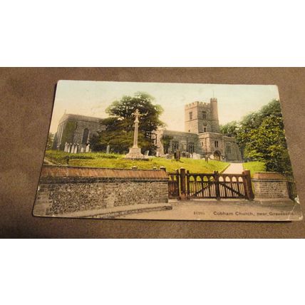 1906 fr Postcard - Cobham Church Nr Gravesend, Kent