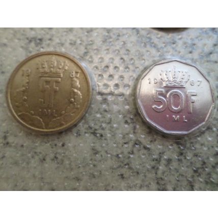 Luxembourg Pre Euro 4 Coin Set – 1, 5, 20, 50 franc