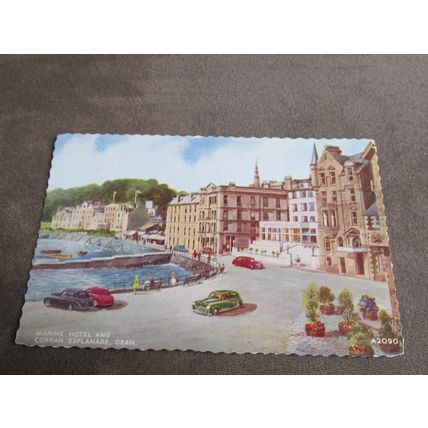 Valentines Postcard - Marine Hotel, Oban Argyll- Artist E.W Trick A2090